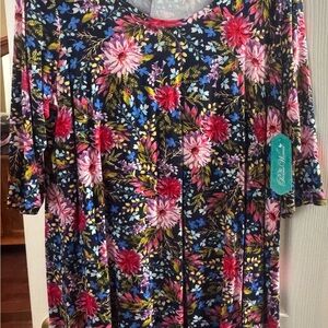 The Pioneer Woman Floral Blouse in Pink and Blue